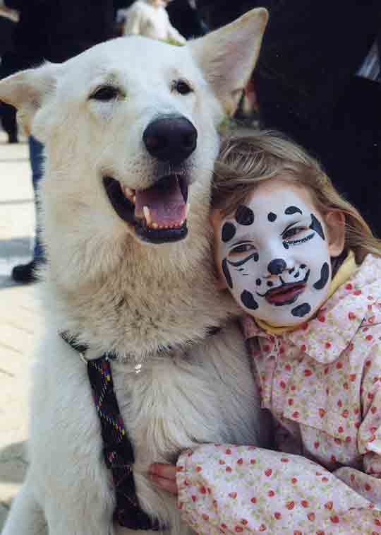 Karhu und Lilja, Galopprennbahn Bremen, April 2004; Foto: Gaby von D&ouml;llen